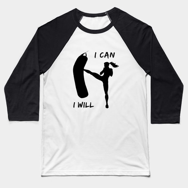 I can and I will Baseball T-Shirt by pepques